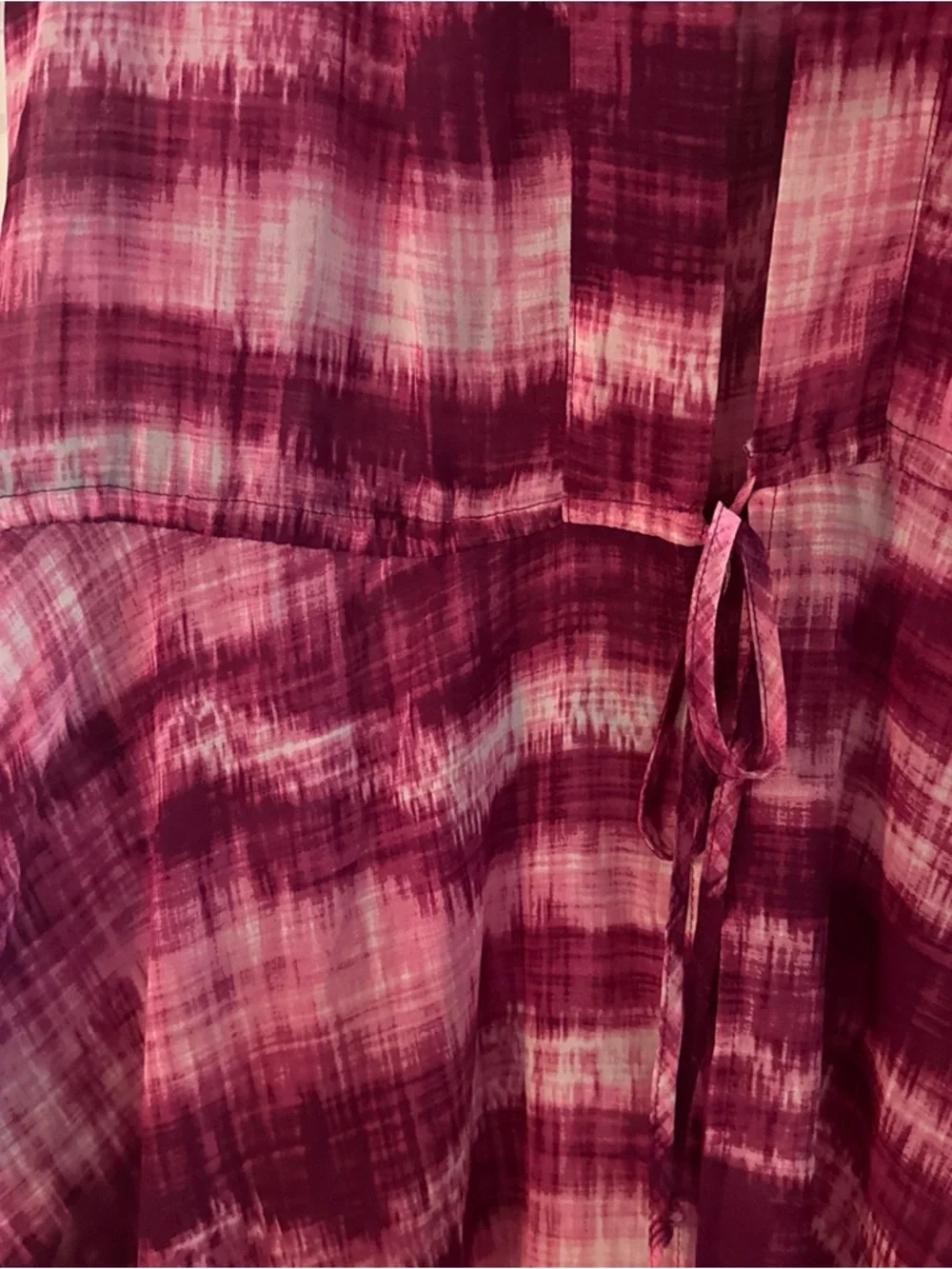 LuLaRoe Breeze Resort Sleeveless Magenta Tie-Dye Cover-Up Vacation NWT - Picture 4 of 5